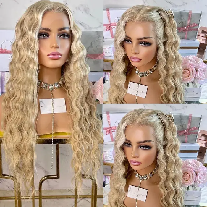UNIQUEWIG – perruque Lace Wig synthétique longue de 26 pouces