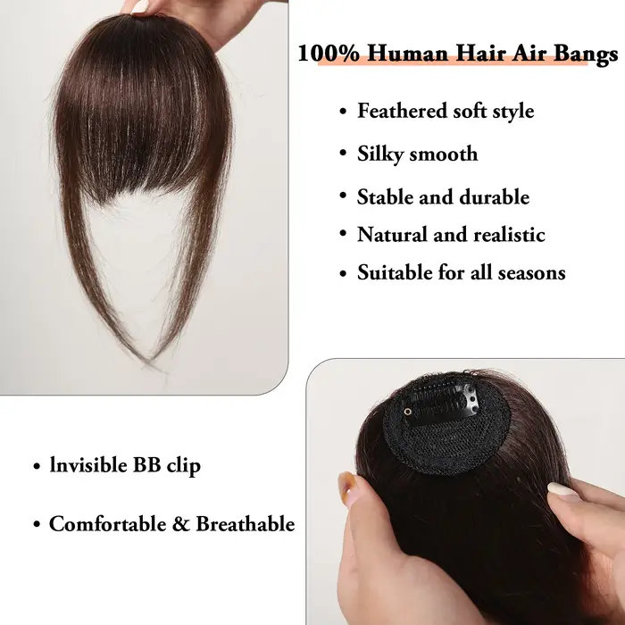 Frange vaporeuse brune