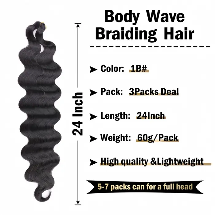 Extensions de cheveux humains en crochet Body Wave pré-séparées, sans nœuds, avec fil invisible, noi