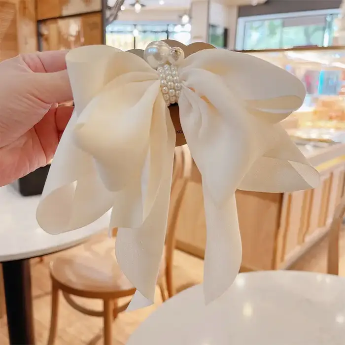 Pince à cheveux en mousseline de soie