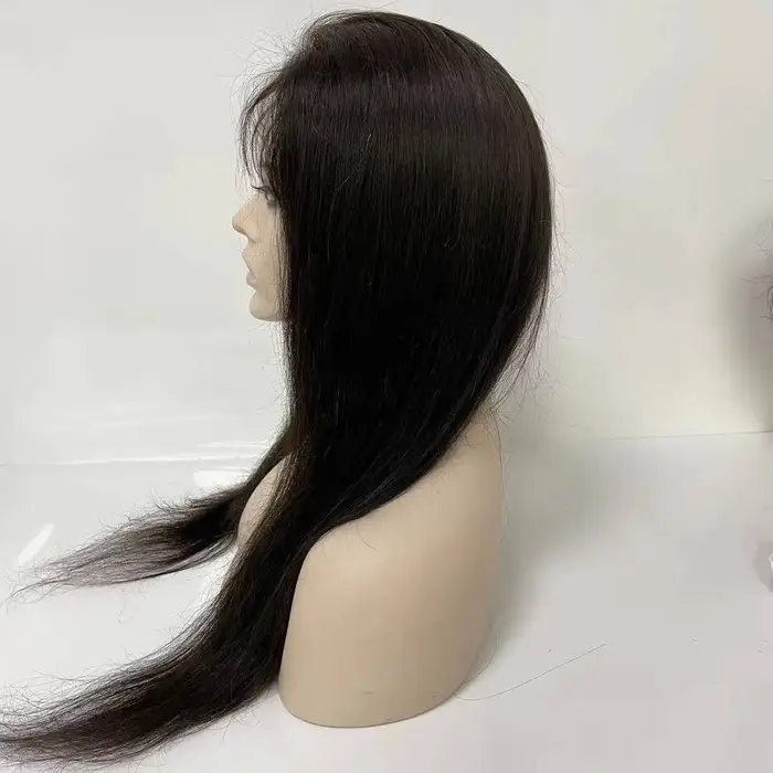 Perruques de cheveux humains à Base nouée en Pu pour femmes