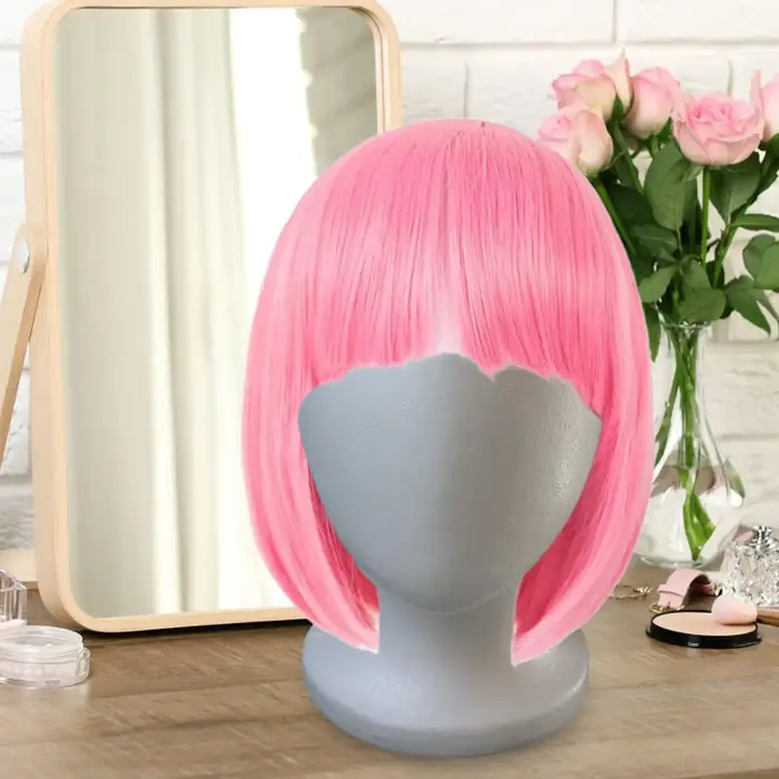Tête de mannequin en mousse sans visage pour coiffure