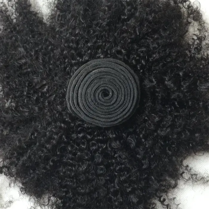 Extensions de cheveux humains brésiliens vierges bouclés afro