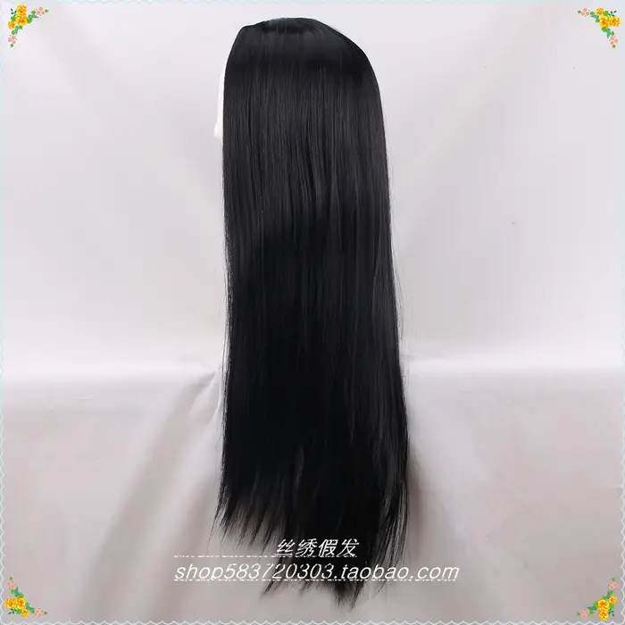 Perruque de Cosplay de Famille Addams pour Femme