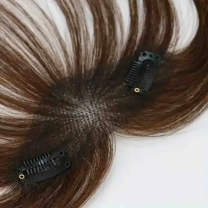 100% vrais cheveux humains Topper pour les femmes