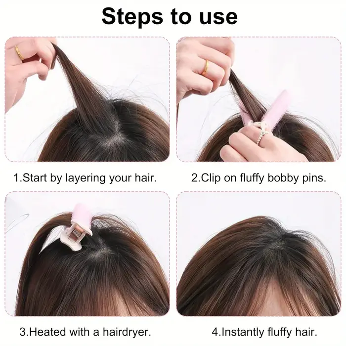4 pinces à cheveux rondes élégantes