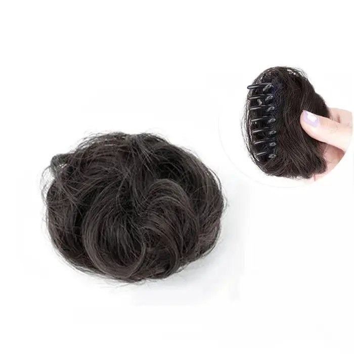 Pince à cheveux synthétique pour chignon pour femmes et filles, fabricant de boules, perruques de tê