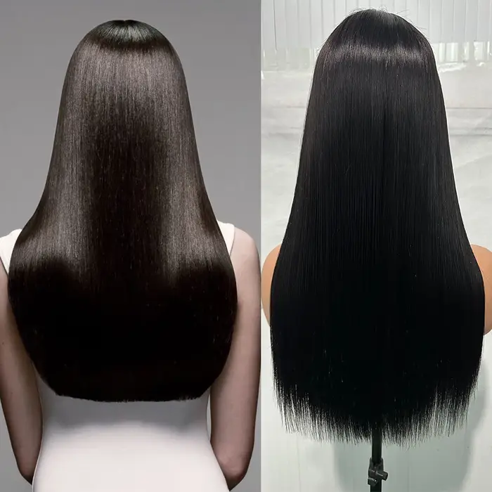 Sophia-Perruques de cheveux humains vierges droites, Super Double proximité Wn, Wear matchs Go, Chev