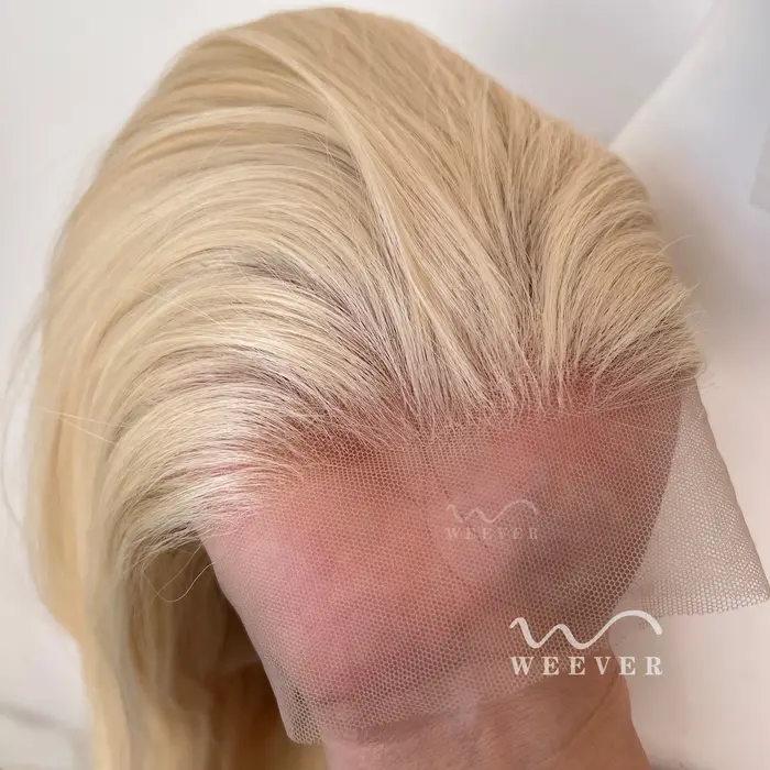 Perruque blonde en dentelle complète pour femmes, de haute qualité, résistante à la chaleur, 26 pouc