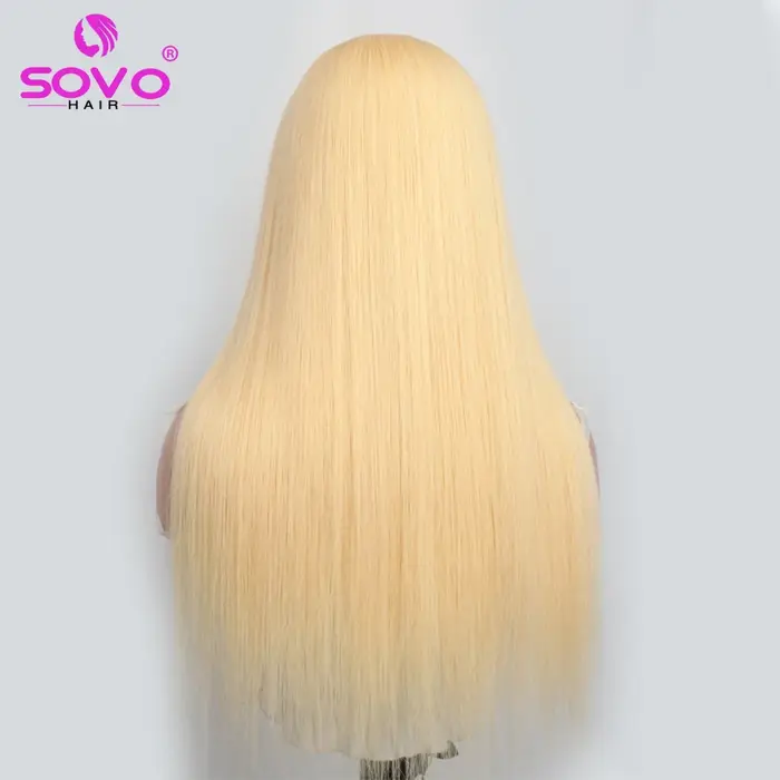 U partie perruques de cheveux humains Remy 180 densité blond cendré ouverture demi perruques pour le