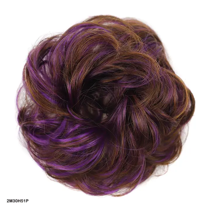 Jeedou cheveux synthétiques Extension de Chignon en désordre ébouriffé Updo bouclés Chignon postiche