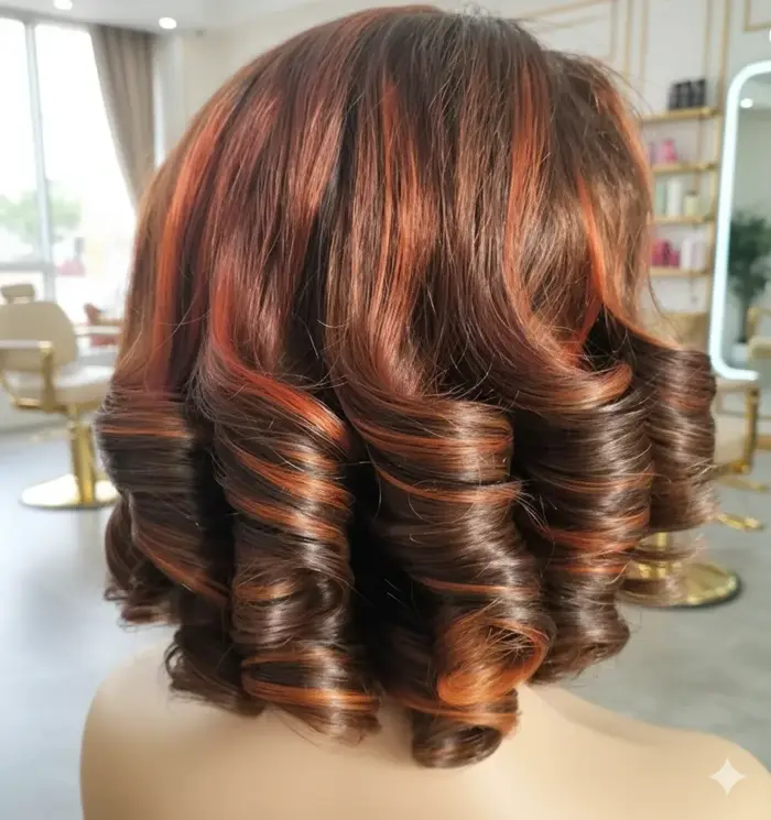 Perruque Bob en Cheveux Humains Ondulés Courts