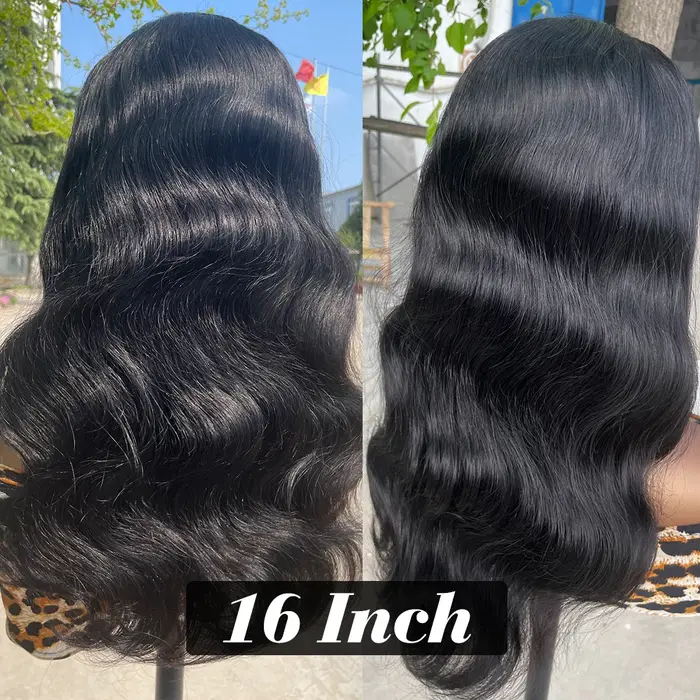 Perruque bandeau cheveux humains vague de corps perruque 180% densité Remy perruques de cheveux huma
