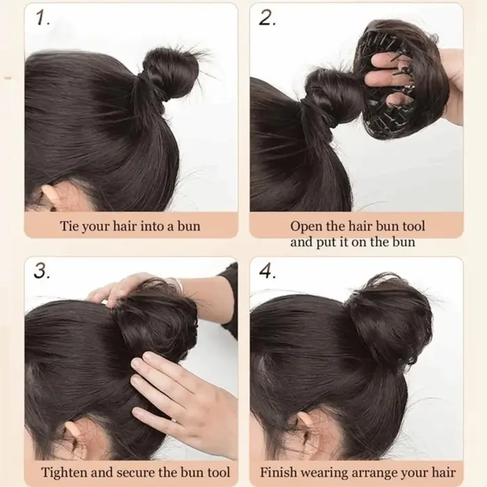 Chignon synthétique à clipser