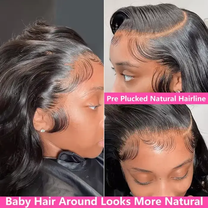 40 pouces vague de corps 13x6 Hd dentelle frontale perruque cheveux humains 360 brésilien pré plumé