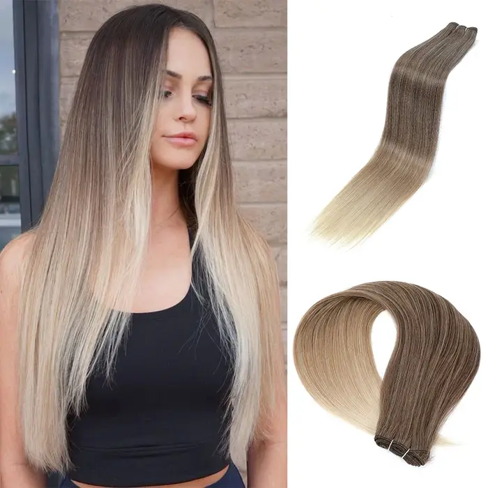 Extensions de cheveux synthétiques droites 24''
