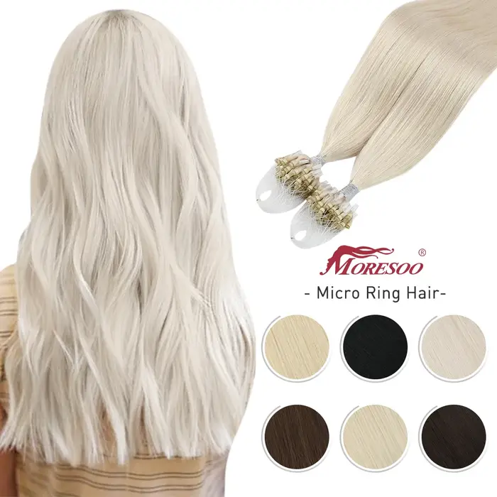 Moresoo-Extensions de Cheveux Micro Boucle