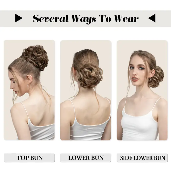 Extensions de Chignon synthétiques en désordre