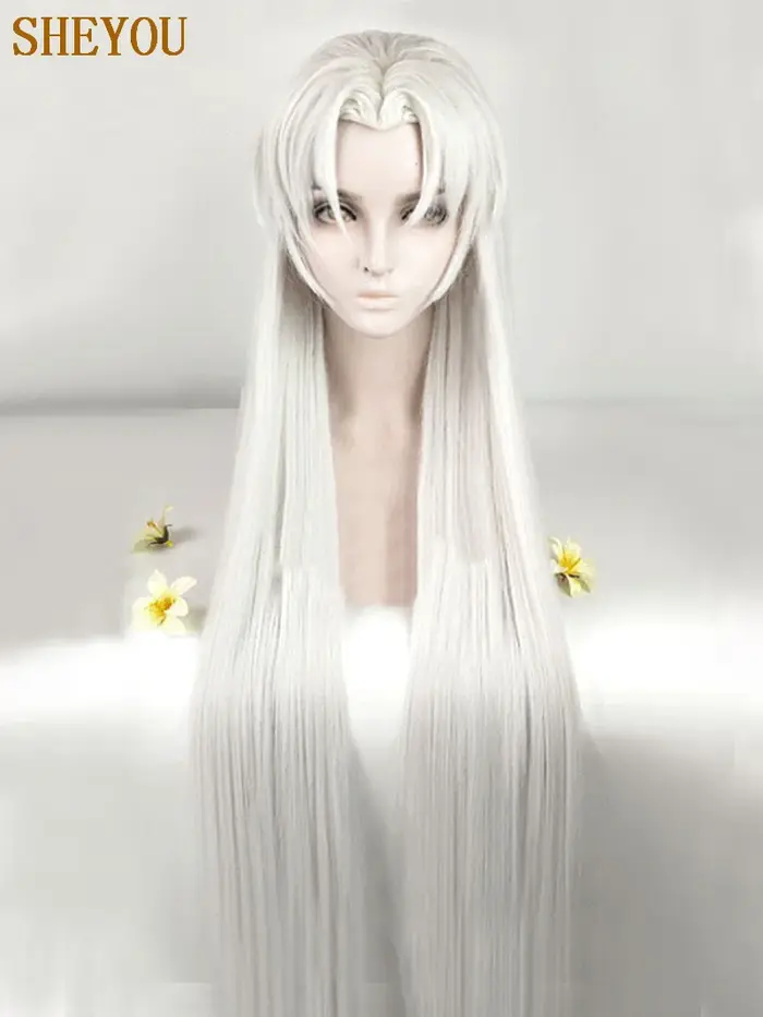 Perruque Inuyasha Sesshomaru longue 39 pouces