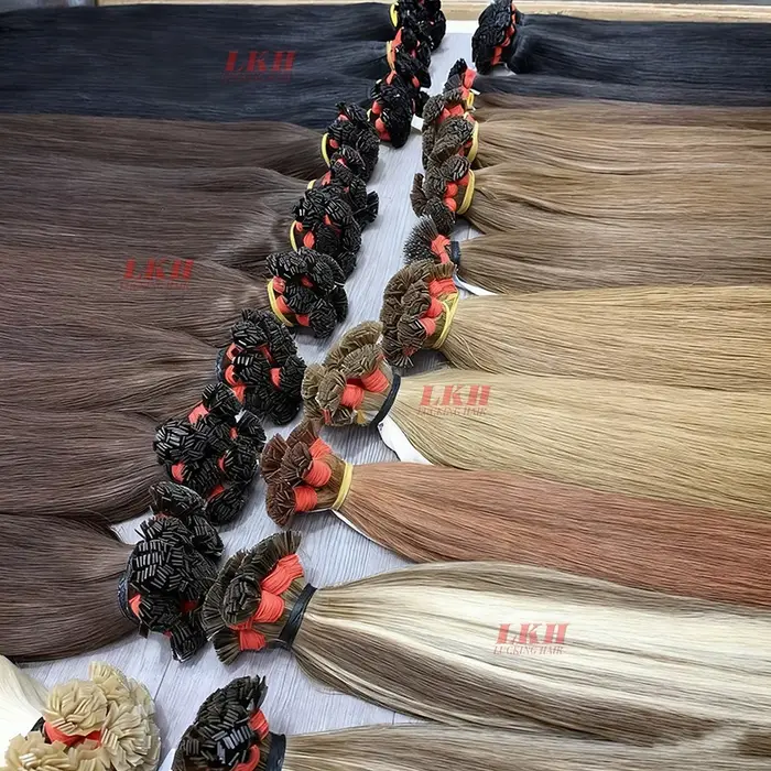 Ugeat Extensions de cheveux à pointe plate