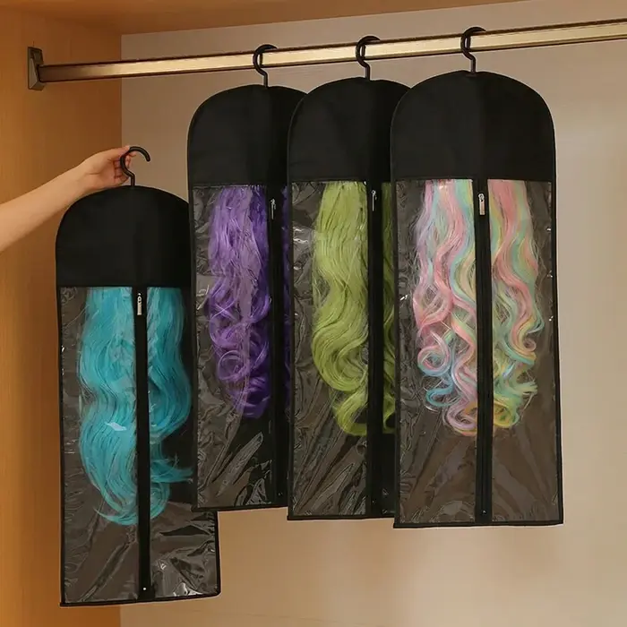 Lot de 2/4/6 sacs de rangement pour perruques