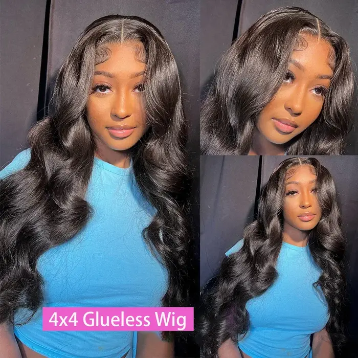 Perruques en cheveux humains ondulés 13x6 13x4 de 30-40 pouces pour femmes noires, perruques sans co