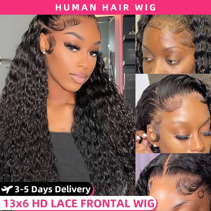 perruques cheveux humains perruque livraison 3 jours france deep waves wig perruques bouclées perruq