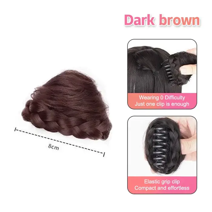 1 pièce Chignon synthétique style oreilles de chat