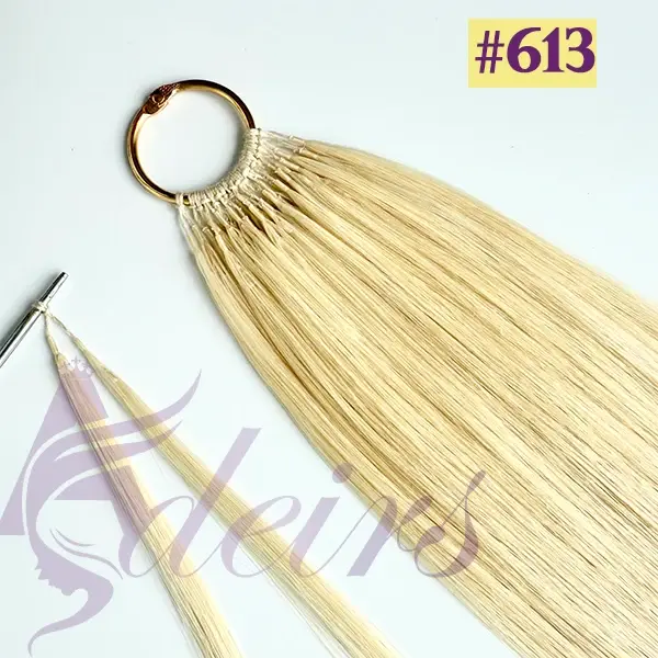 ADEIRS Double ligne plume nouvelles extensions de cheveux naturel réel