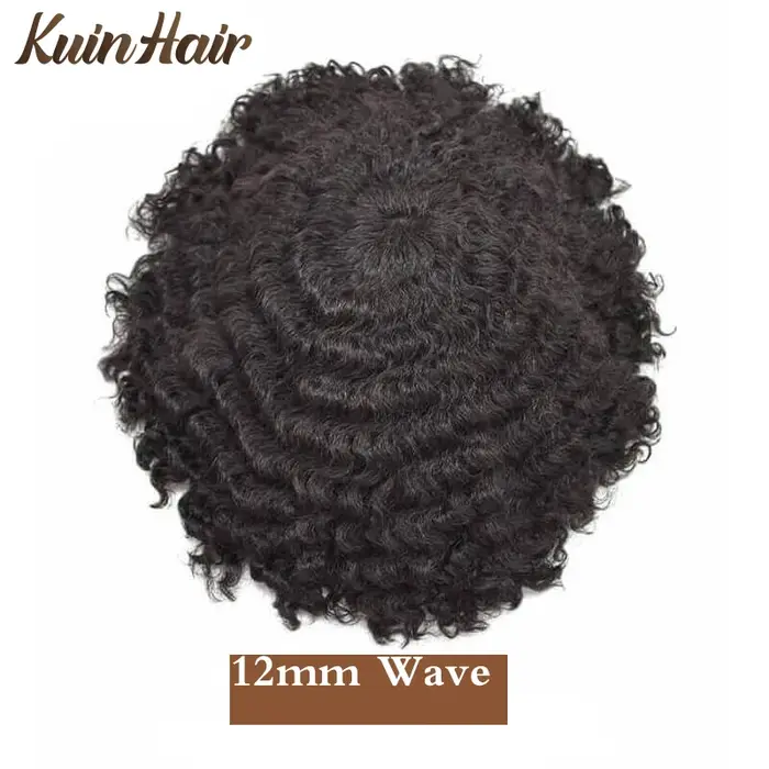 Toupet Afro Curl avec Nministériels ds pour Homme, Systèmes de Cheveux Humains Remy, Prothèse Capill