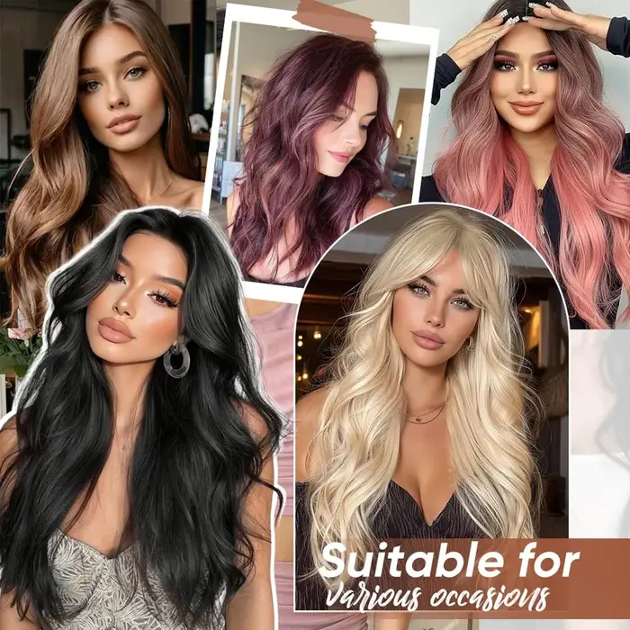 Extensions de cheveux à clipser pour femmes - 3 pièces