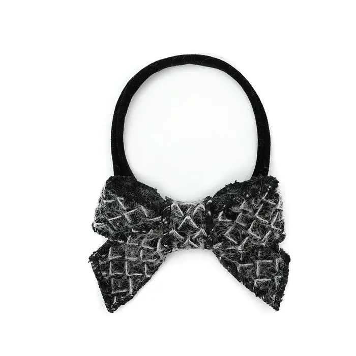 Bandeau à nœud en velours pour enfants, bandeau élégant, accessoires pour cheveux, pince pour bébé, 