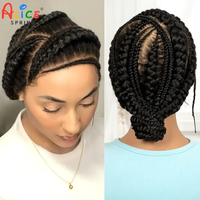 Perruques tressées pleine dentelle Cornrow