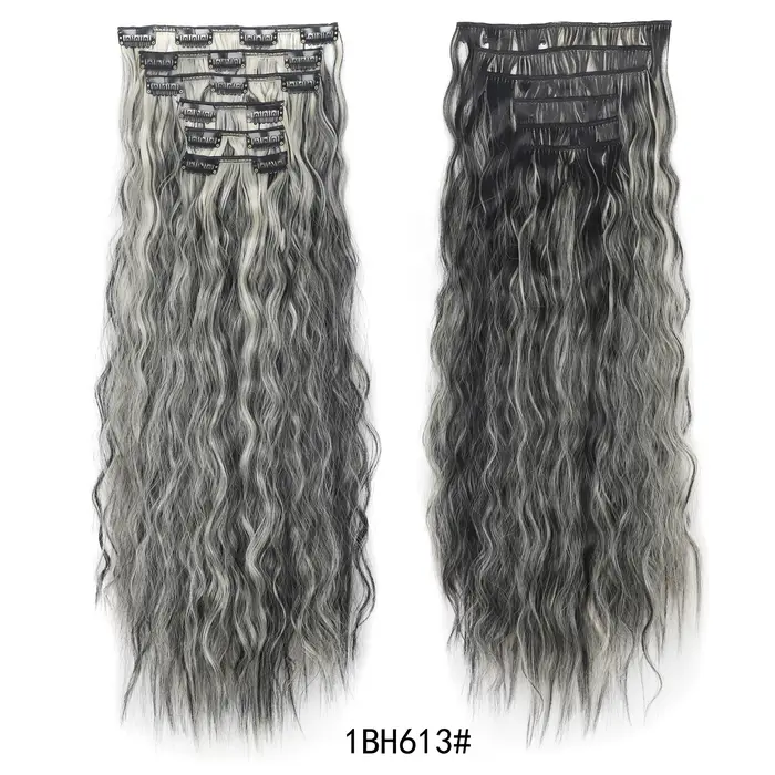 Extensions capillaires synthétiques bouclées à clips