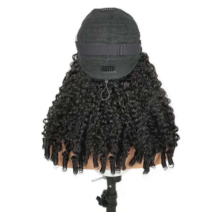 12A cheveux vietnamiens birmans bouclés perruques de cheveux humains 13X6 Hd Transparent dentelle av