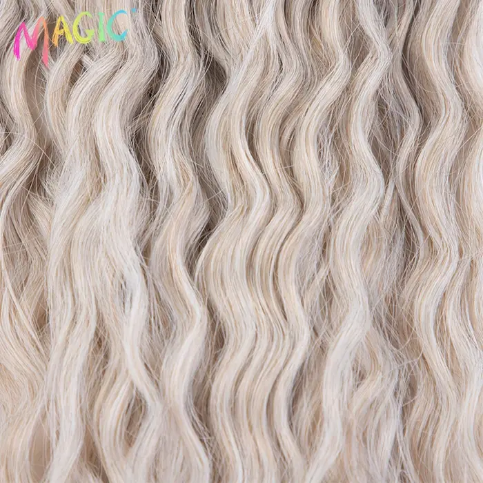 Magique Ariel Curl cheveux vague d'eau torsion Crochet cheveux synthétique tresse cheveux Ombre Blon