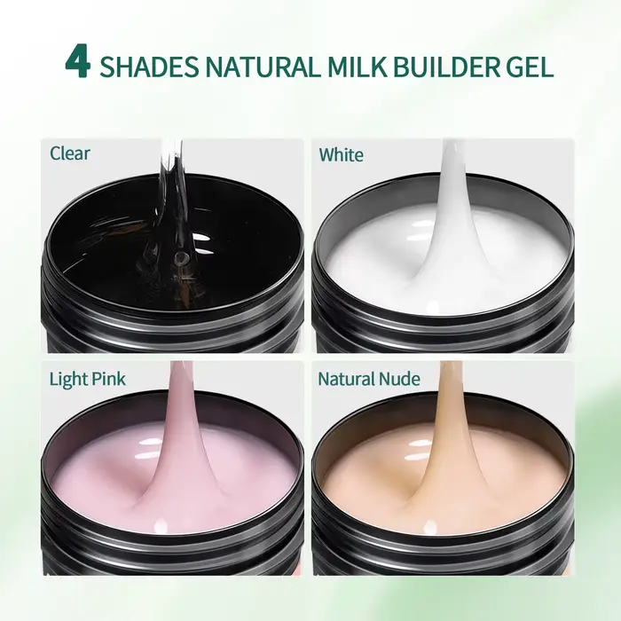 Nailpop 30/100g Gel dur laiteux lisse UV Gel pour ongles pour Extension rapide longue durée tremper le constructeur d'ongles Gel Nail Art manucure
