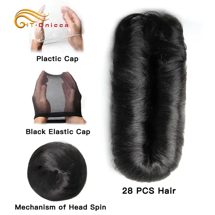Bundles de cheveux humains bouclés indiens bruts