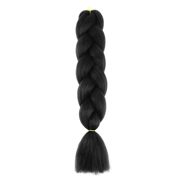 24 pouces bricolage Jumbo tressage cheveux Extensions de cheveux synthétiques Afro Ombre Crochet tre