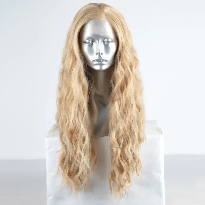 Perruque Synthétique Blonde Mixte pour Femme
