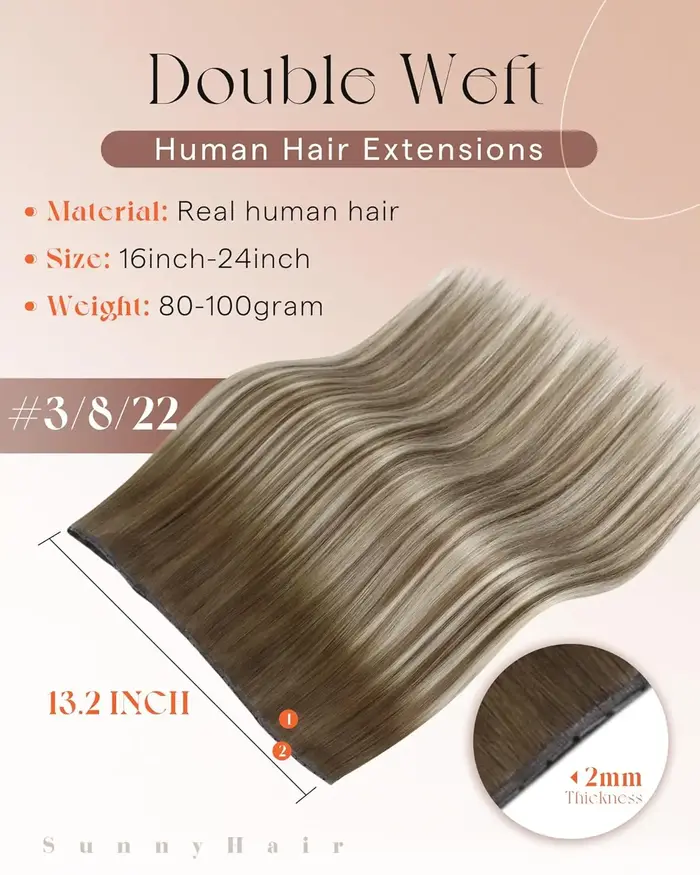 Papillon Extensions de cheveux vrais