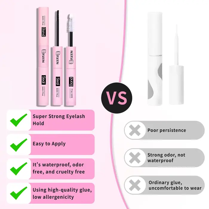 Colle et scellage de cils pour grappes de cils