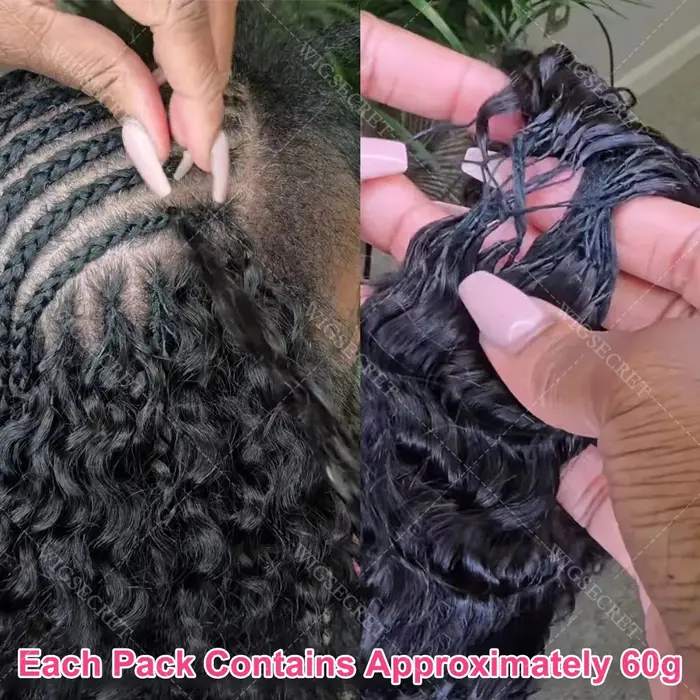 Extensions de cheveux humains bouclés crépus blond miel pour tressage, pré-séparées, sans nœuds, en