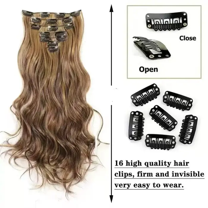 Extensions capillaires synthétiques à clips