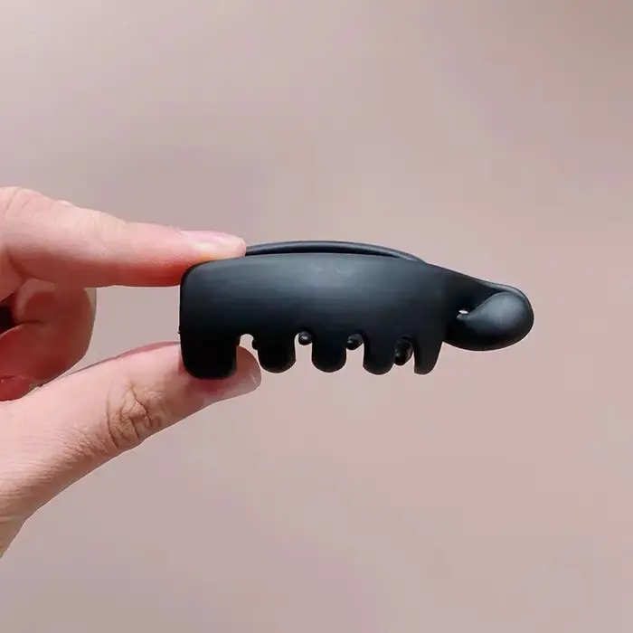 Pince à cheveux ergonomique en forme de banane, pince verticale polyvalente pour cheveux bouclés ou