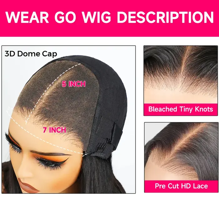 ISEE Hair Wear Go perruque sans colle courte Bob cheveux humains HD dentelle avant perruques crépus 