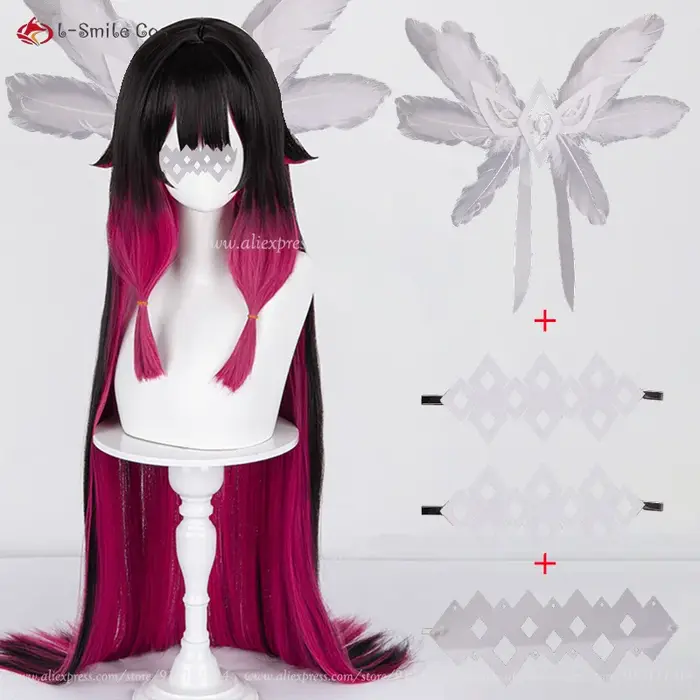 Perruque de Cosplay Columbina de haute qualité
