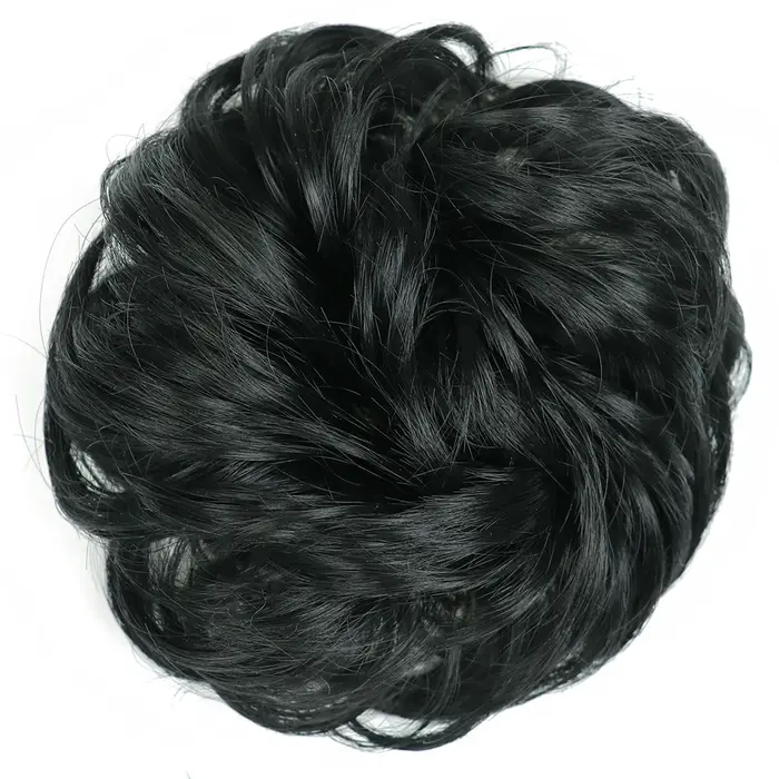 Extensions de chignon synthétique pour femmes, postiches chouchous, postiches élastiques bouclées dé