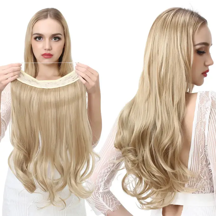 Extensions de cheveux synthétiques naturelles