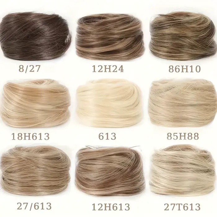 Chignon synthétique désordonné pour femmes, extension de cheveux, chignon droit, 1PC